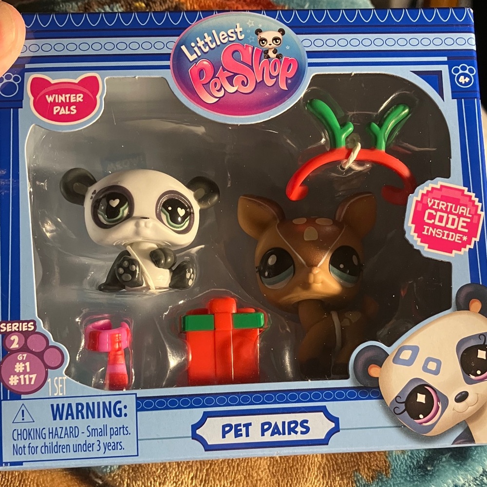 🆕 Littlest Pet Shop Winter Pals Panda and Deer Set unopened perfect condition